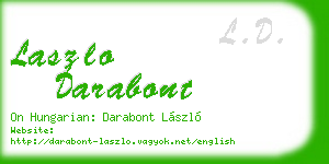 laszlo darabont business card